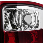2007-2014 Chevrolet Silverado LED Tail Lights (Chrome Housing/Red Lens)