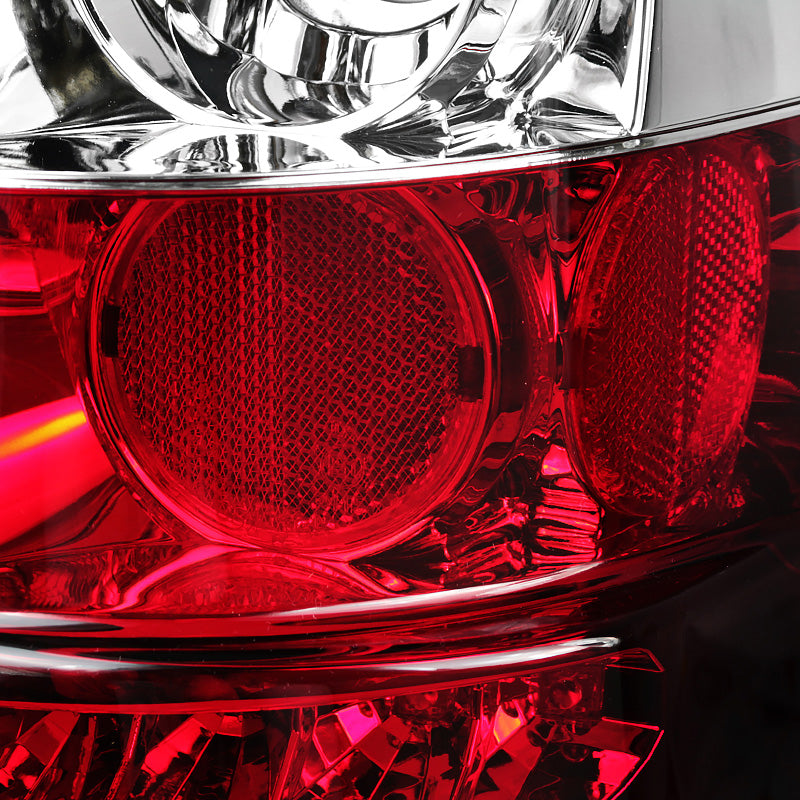 2007-2014 Chevrolet Silverado LED Tail Lights (Chrome Housing/Red Lens)