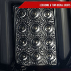 2014-2019 Chevrolet Silverado 1500/ 2015-2019 Silverado 2500HD 3500HD GMC Sierra 3500HD LED Tail Lights (Glossy Black Housing/Smoked Lens)