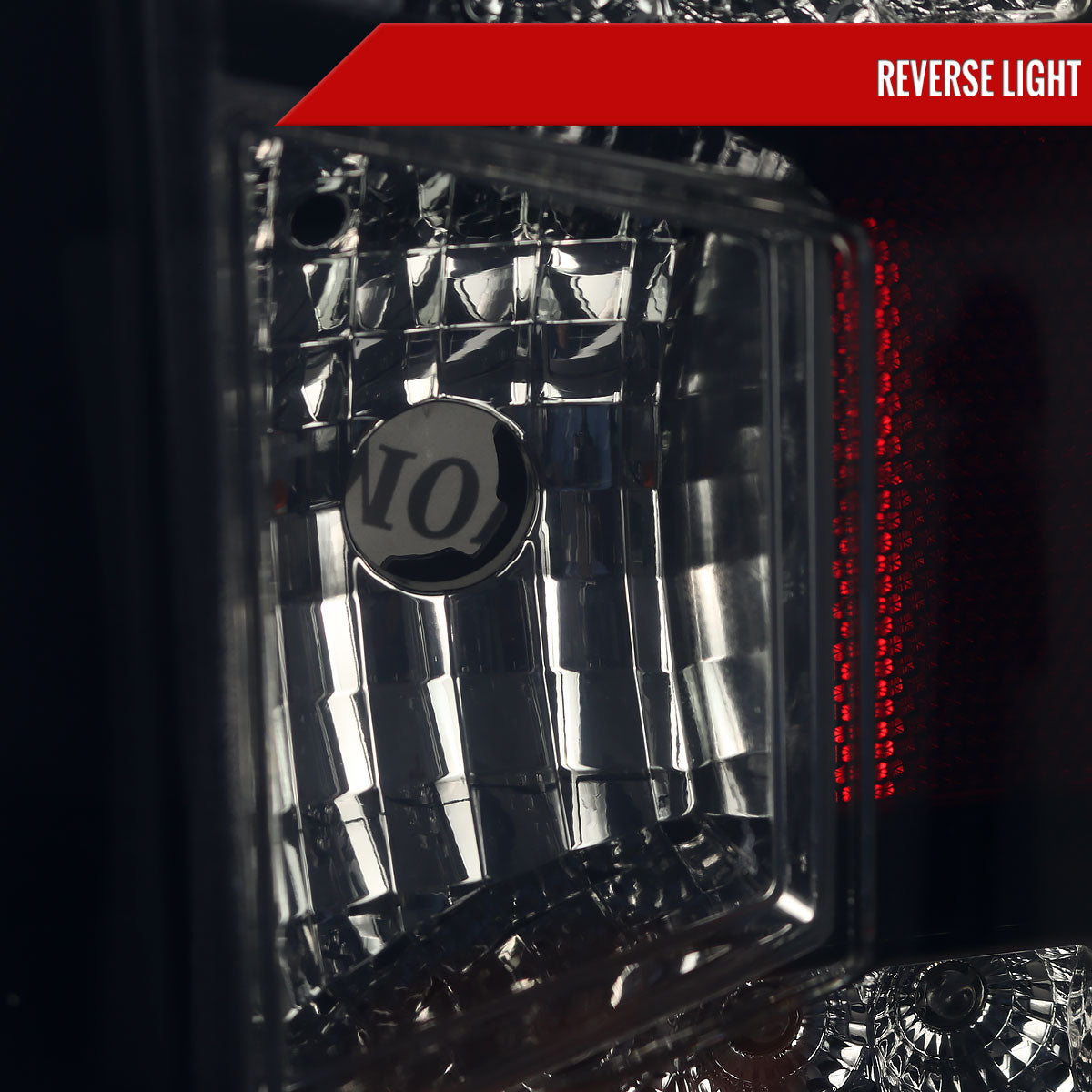 2014-2019 Chevrolet Silverado 1500/ 2015-2019 Silverado 2500HD 3500HD GMC Sierra 3500HD LED Tail Lights (Glossy Black Housing/Smoked Lens)