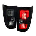 2014-2019 Chevrolet Silverado 1500/ 2015-2019 Silverado 2500HD 3500HD GMC Sierra 3500HD LED Tail Lights (Glossy Black Housing/Smoked Lens)