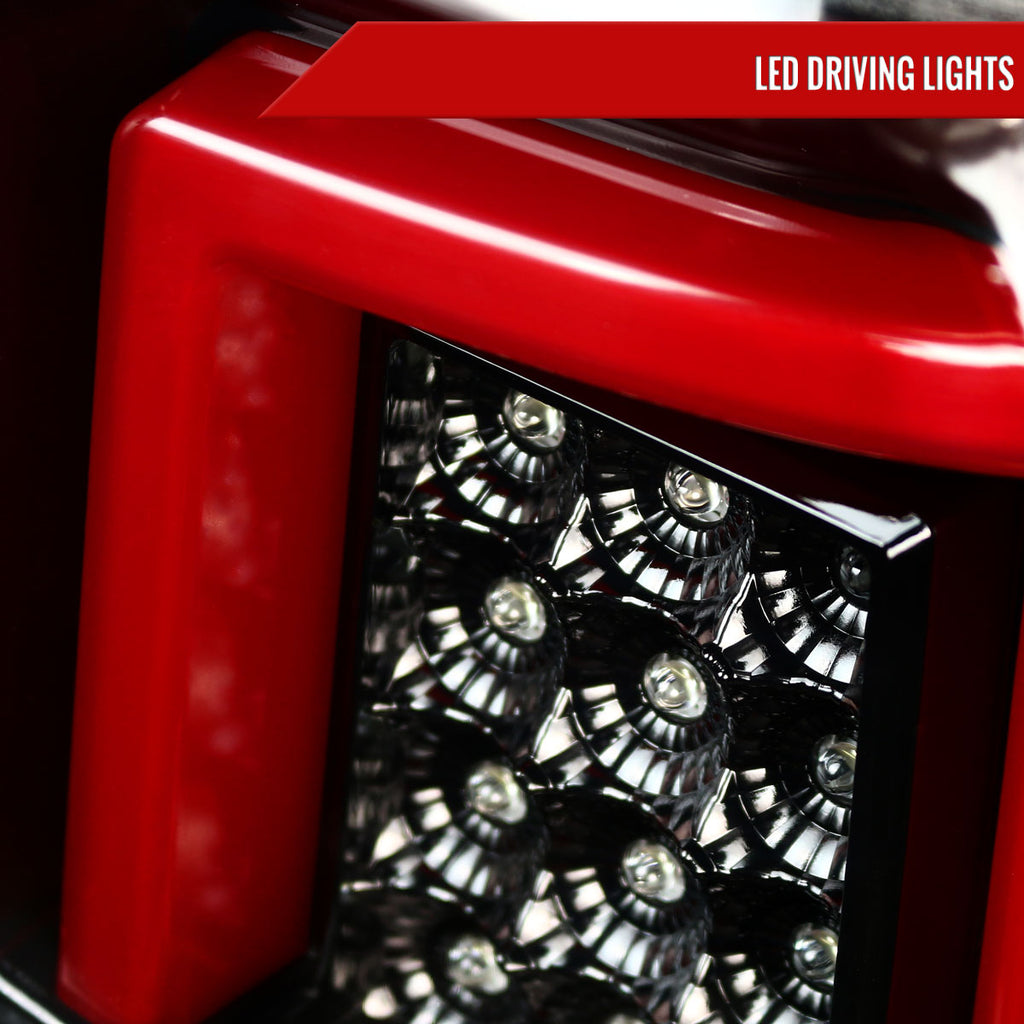 2014-2019 Chevrolet Silverado 1500/ 2015-2019 Silverado 2500HD 3500HD GMC Sierra 3500HD LED Tail Lights (Jet Black Housing/Clear Lens)