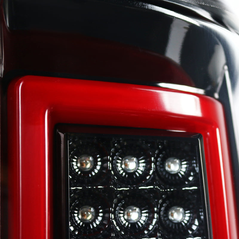 2014-2019 Chevrolet Silverado 1500/ 2015-2019 Silverado 2500HD 3500HD GMC Sierra 3500HD LED Tail Lights (Jet Black Housing/Clear Lens)