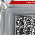 2014-2019 Chevrolet Silverado 1500/ 2015-2019 Silverado 2500HD 3500HD GMC Sierra 3500HD LED Tail Lights (Chrome Housing/Clear Lens)