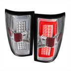 2014-2019 Chevrolet Silverado 1500/ 2015-2019 Silverado 2500HD 3500HD GMC Sierra 3500HD LED Tail Lights (Chrome Housing/Clear Lens)