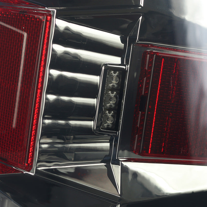 2014-2019 Chevrolet Silverado 1500/ 2015-2019 Silverado 2500HD 3500HD GMC Sierra 3500HD LED Tail Lights (Chrome Housing/Smoked Lens)