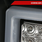 2014-2019 Chevrolet Silverado 1500/ 2015-2019 Silverado 2500HD 3500HD GMC Sierra 3500HD LED Tail Lights (Matte Black Housing/Clear Lens)