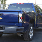 2014-2019 Chevrolet Silverado 1500/ 2015-2019 Silverado 2500HD 3500HD GMC Sierra 3500HD LED Tail Lights (Matte Black Housing/Clear Lens)