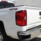 2014-2019 Chevrolet Silverado 1500/ 2015-2019 Silverado 2500HD 3500HD GMC Sierra 3500HD LED Tail Lights (Chrome Housing/Red Lens)