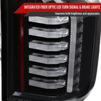 2019-2026 Chevrolet Silverado 1500 / 2020-2023 Silverado 2500HD/3500HD LED Tail Lights (Matte Black Housing/Clear Lens)
