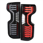2019-2026 Chevrolet Silverado 1500 / 2020-2023 Silverado 2500HD/3500HD LED Tail Lights (Matte Black Housing/Clear Lens)