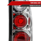 1999-2002 Chevrolet Silverado/ 1999-2006 GMC Sierra Tail Lights (Chrome Housing/Clear Lens)