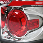1999-2002 Chevrolet Silverado/ 1999-2006 GMC Sierra Tail Lights (Chrome Housing/Clear Lens)