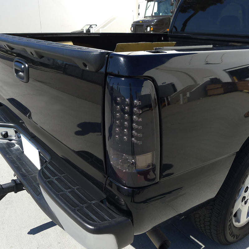 1999-2002 Chevrolet Silverado/ 1999-2006 GMC Sierra LED Tail Lights (Glossy Black Housing/Smoked Lens)