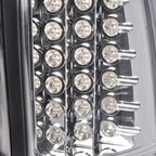 1999-2002 Chevrolet Silverado/ 1999-2006 GMC Sierra LED Tail Lights (Chrome Housing/Clear Lens)