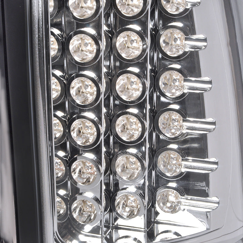 1999-2002 Chevrolet Silverado/ 1999-2006 GMC Sierra LED Tail Lights (Chrome Housing/Clear Lens)
