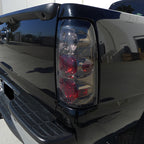1999-2002 Chevrolet Silverado/ 1999-2006 GMC Sierra Tail Lights (Chrome Housing/Smoked Lens)