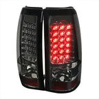 1999-2002 Chevrolet Silverado/ 1999-2006 GMC Sierra LED Tail Lights (Chrome Housing/Smoked Lens)