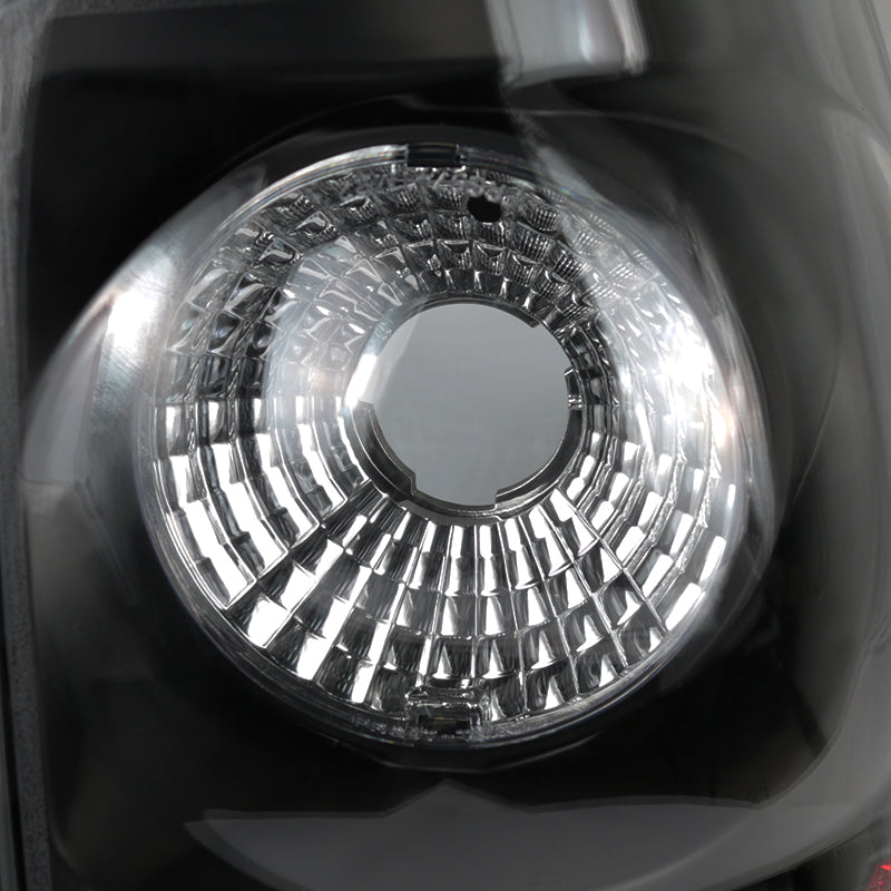 1999-2002 Chevrolet Silverado/ 1999-2006 GMC Sierra Tail Lights (Matte Black Housing/Clear Lens)