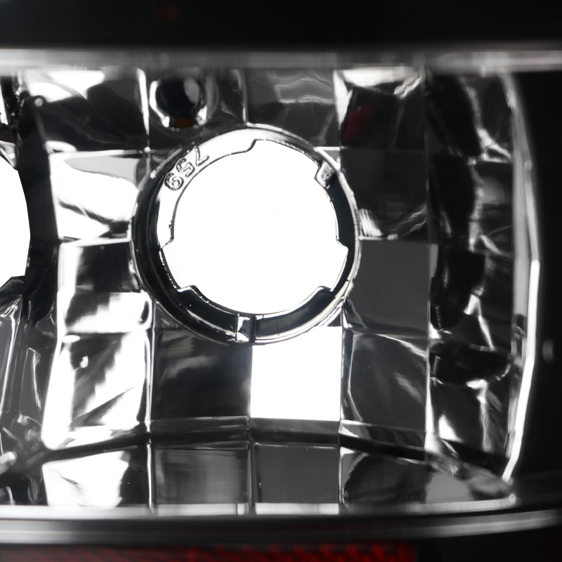 1999-2002 Chevrolet Silverado/ 1999-2006 GMC Sierra Red Bar LED Tail Lights - G2 (Black Housing/Clear Lens)
