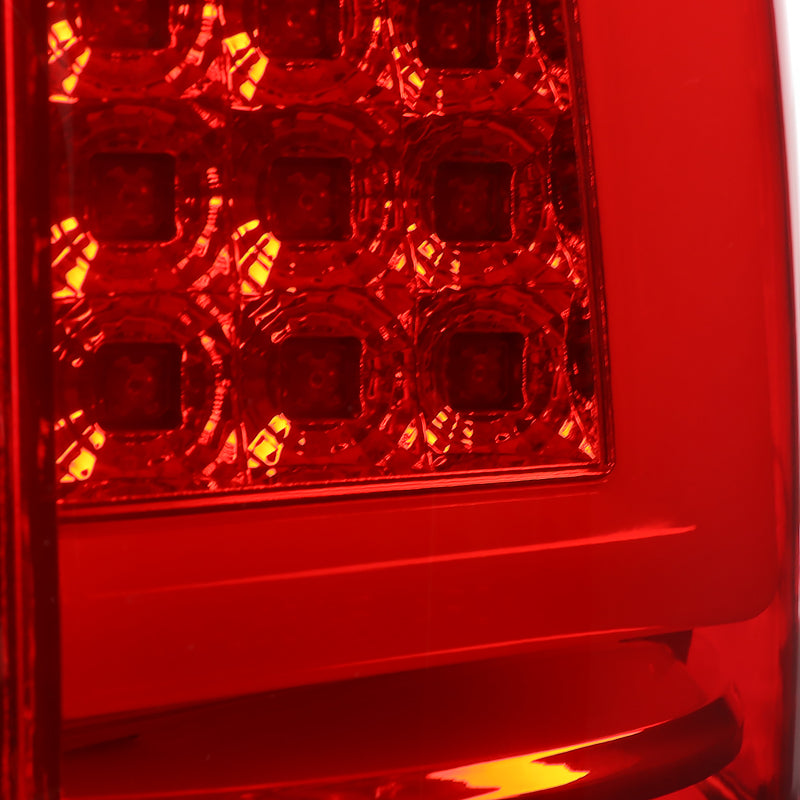 1999-2002 Chevrolet Silverado/ 1999-2006 GMC Sierra LED Tail Lights - G2 (Chrome Housing/Red Clear Lens)