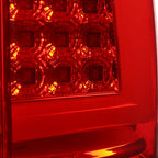1999-2002 Chevrolet Silverado/ 1999-2006 GMC Sierra LED Tail Lights - G2 (Chrome Housing/Red Clear Lens)