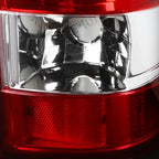 1999-2002 Chevrolet Silverado/ 1999-2006 GMC Sierra LED Tail Lights - G2 (Chrome Housing/Red Clear Lens)