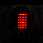 1999-2002 Chevrolet Silverado/ 1999-2006 GMC Sierra LED Tail Lights (Chrome Housing/Red Clear Lens)