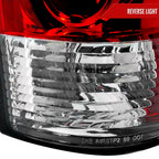 1999-2002 Chevrolet Silverado/ 1999-2006 GMC Sierra Tail Lights - APC (Chrome Housing/Red Lens)