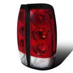 1999-2002 Chevrolet Silverado/ 1999-2006 GMC Sierra Tail Lights - APC (Chrome Housing/Red Lens)