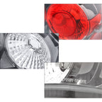 2005-2008 Toyota Tacoma Tail Lights (Chrome Housing/Clear Lens)