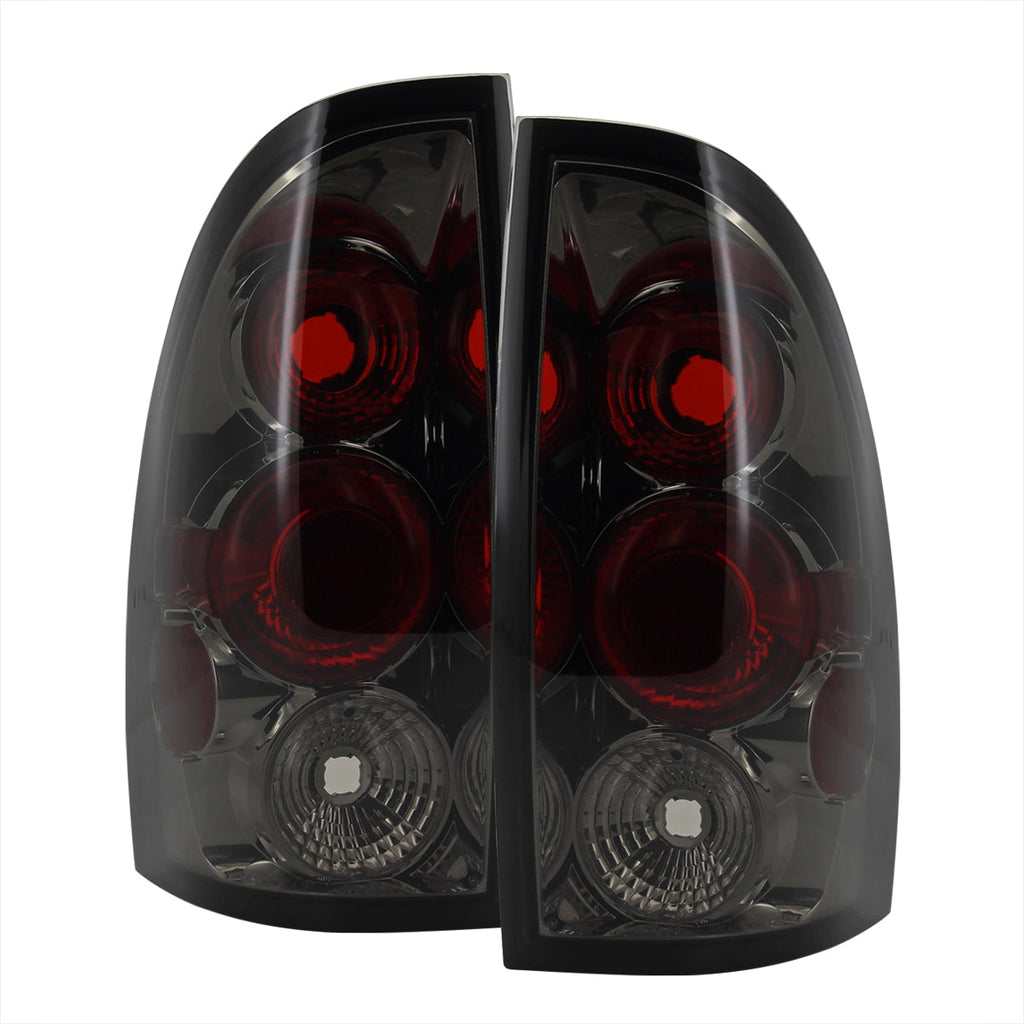 2005-2008 Toyota Tacoma Tail Lights (Chrome Housing/Smoked Lens)