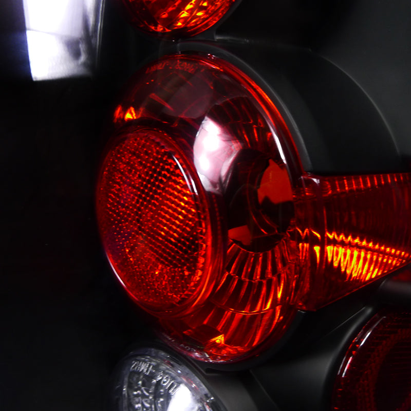 2005-2008 Toyota Tacoma Tail Lights (Matte Black Housing/Clear Lens)