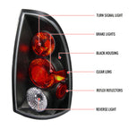 2005-2008 Toyota Tacoma Tail Lights (Matte Black Housing/Clear Lens)
