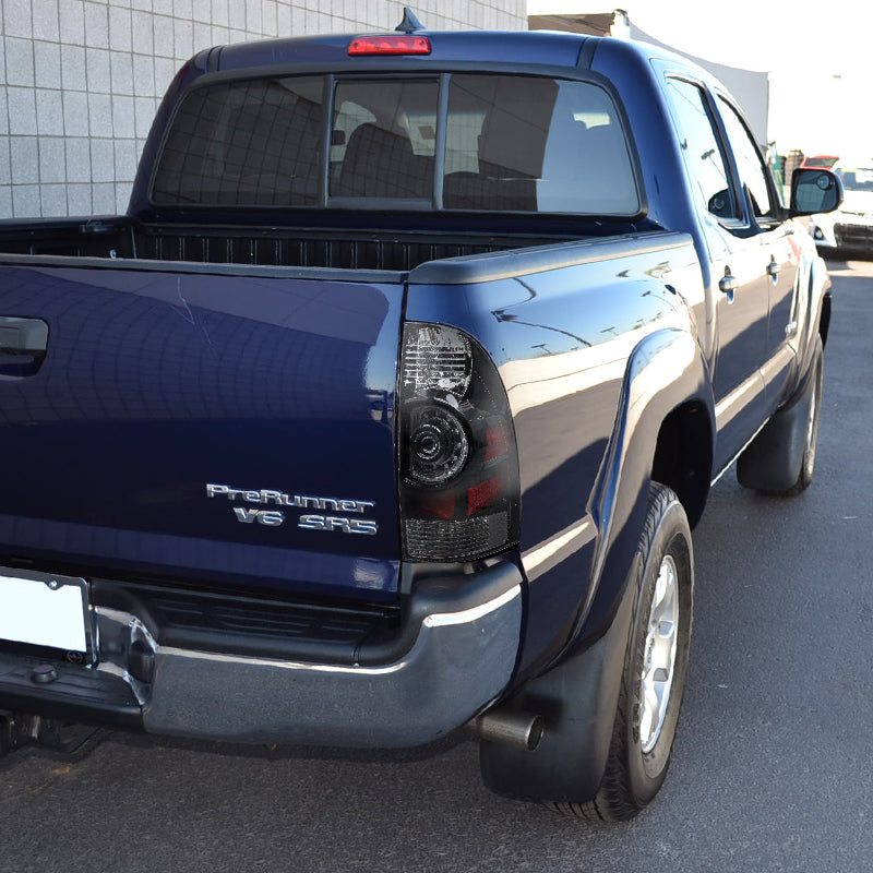 2005-2015 Toyota Tacoma LED Tail Lights (Matte Black Housing/Clear Lens)