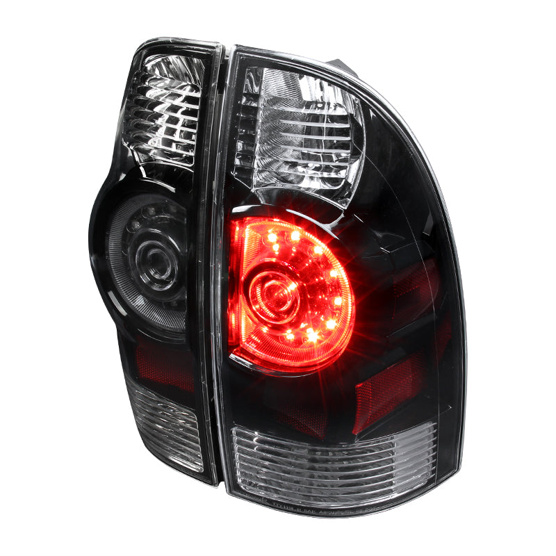 2005-2015 Toyota Tacoma LED Tail Lights (Matte Black Housing/Clear Lens)