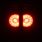 2005-2015 Toyota Tacoma LED Tail Lights (Chrome Housing/Red Clear Lens)