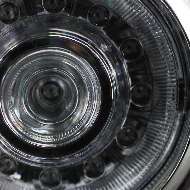 2005-2015 Toyota Tacoma LED Tail Lights (Chrome Housing/Red Clear Lens)