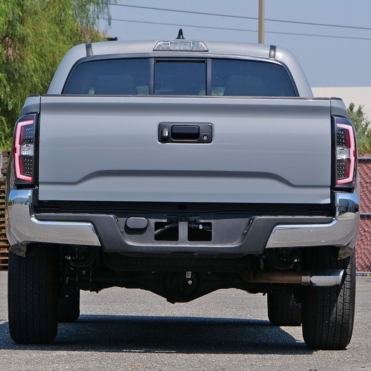 2016-2022 Toyota Tacoma LED Bar Tail Lights (Matte Black Housing/Clear Lens)