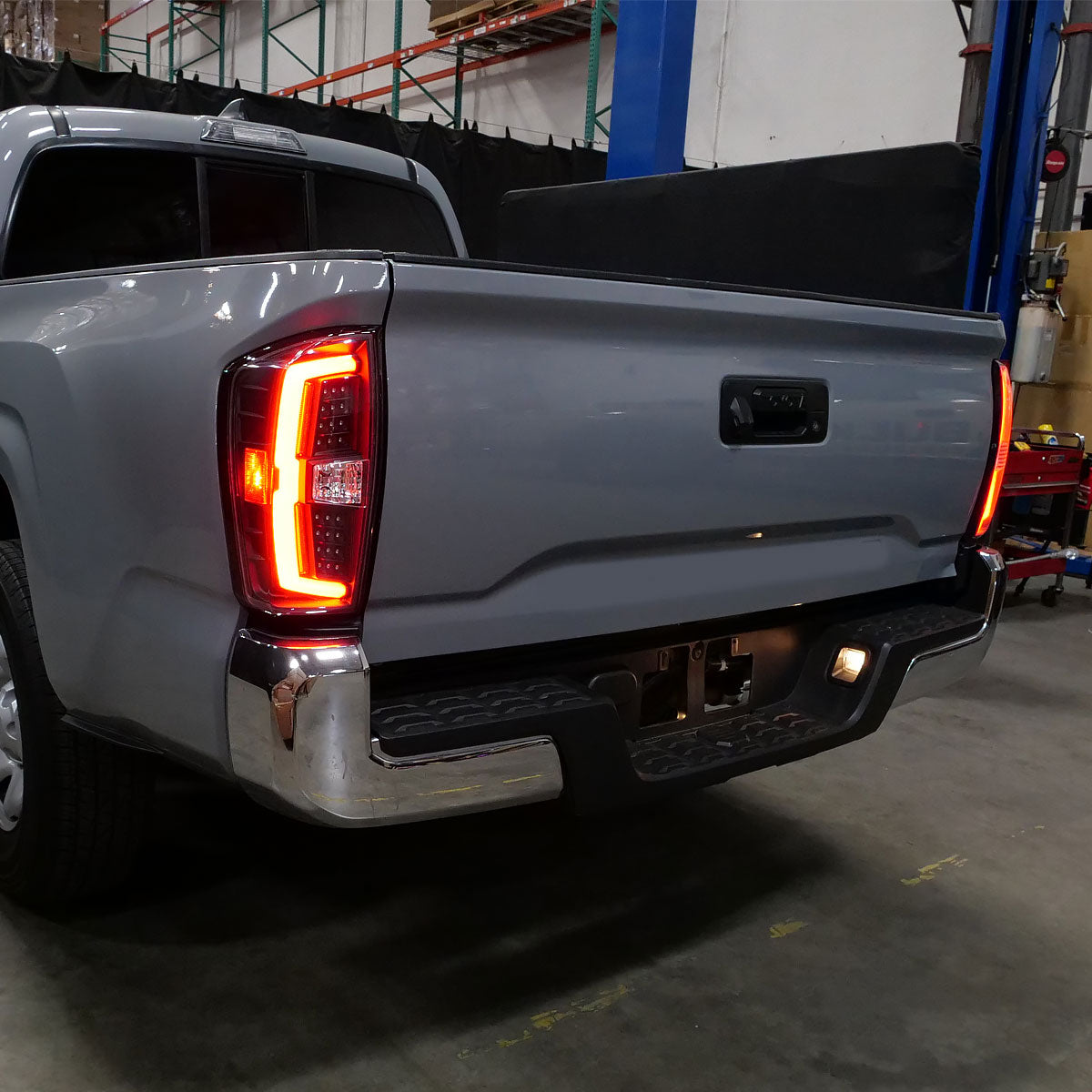 2016-2022 Toyota Tacoma LED Bar Tail Lights (Matte Black Housing/Clear Lens)