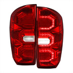 2016-2022 Toyota Tacoma Sequential Signal LED Tail Lights (Chrome Housing/Red Lens)