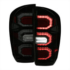 2016-2022 Toyota Tacoma Sequential Signal LED Tail Lights (Glossy Black Housing/Smoked Lens)