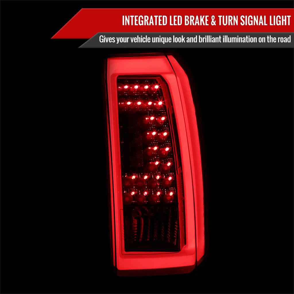 2015-2020 Chevrolet Tahoe/Suburban LS LT LTZ Premier LED Tail Lights (Glossy Black Housing/Smoked Lens)