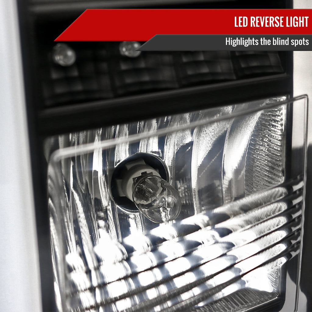 2015-2020 Chevrolet Tahoe/Suburban LS LT LTZ Premier LED Tail Lights (Matte Black Housing/Clear Lens)