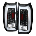 2015-2020 Chevrolet Tahoe/Suburban LS LT LTZ Premier LED Tail Lights (Matte Black Housing/Clear Lens)