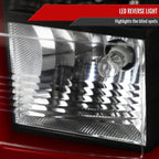 2015-2020 Chevrolet Tahoe/Suburban LS LT LTZ Premier Red Bar LED Tail Lights (Black Housing/Clear Lens)