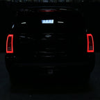 2015-2020 Chevrolet Tahoe/Suburban LS LT LTZ Premier LED Tail Lights (Chrome Housing/Red Smoked Lens)