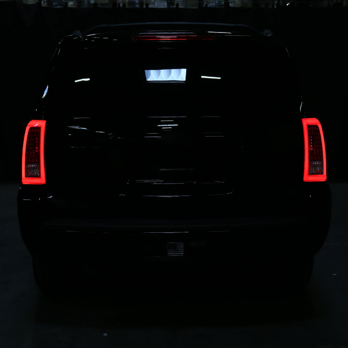 2015-2020 Chevrolet Tahoe/Suburban LS LT LTZ Premier LED Tail Lights (Chrome Housing/Red Smoked Lens)