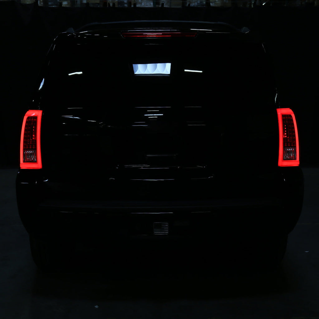 2015-2020 Chevrolet Tahoe/Suburban LS LT LTZ Premier LED Tail Lights (Chrome Housing/Red Lens)