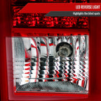 2015-2020 Chevrolet Tahoe/Suburban LS LT LTZ Premier LED Tail Lights (Chrome Housing/Red Lens)